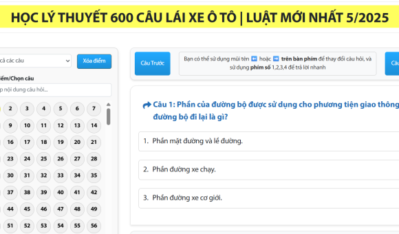 Thi Thử Lý Thuyết