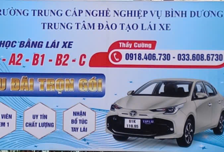 HỌC LÁI XE B GIÁ RẺ UY TÍN TẠI THỦ DẦU MỘT BÌNH DƯƠNG